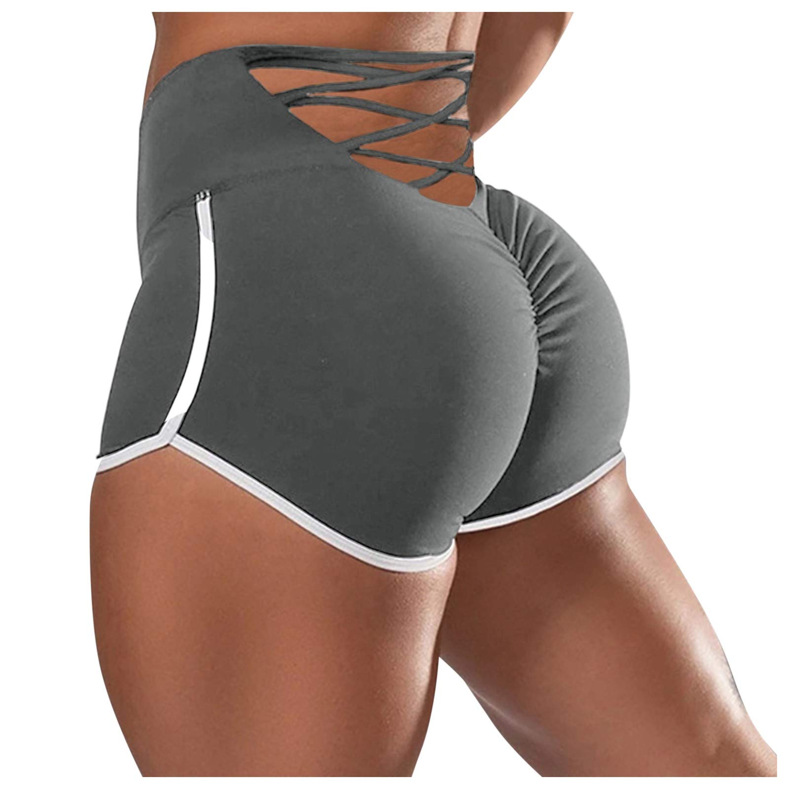 High Waist Yoga Bike Shorts for Women - Cotton Workout Compression Leggings & Capris - Perfect for Yoga, Cycling, Running & Gym Fitness Activities