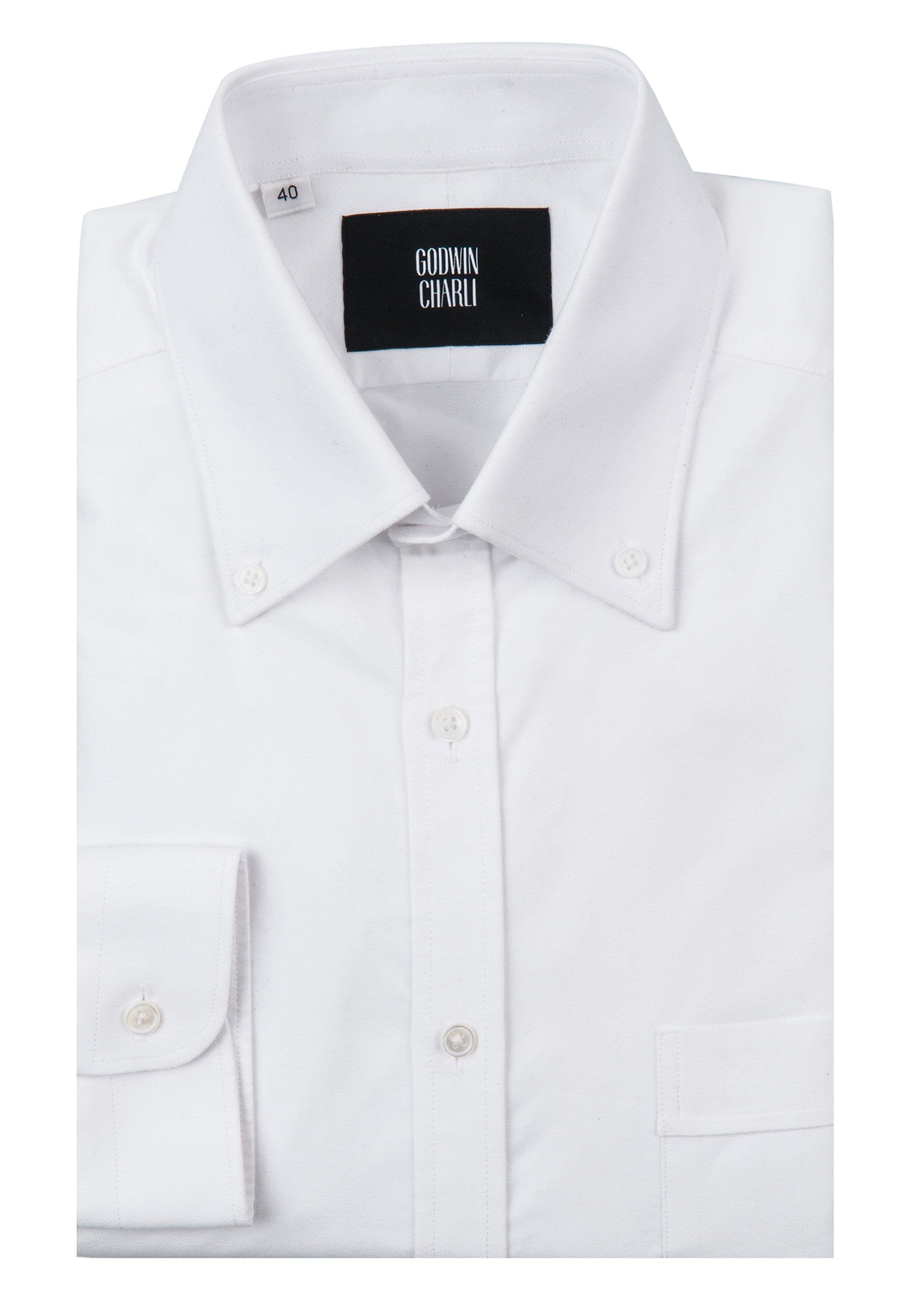 Premium White Oxford Shirt for Men - Classic Slim Fit Dress Shirt for Business & Casual Wear - Perfect for Office, Weddings & Formal Events
