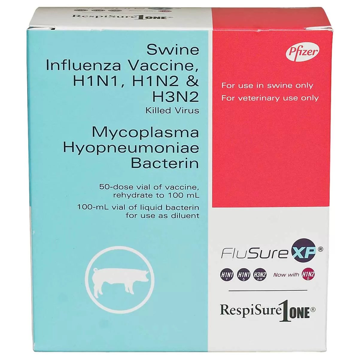 FluSure® XP/RespiSure One® Swine Vaccine - 50 Dose for Pig Health Protection | Prevent Respiratory Diseases in Swine Herds