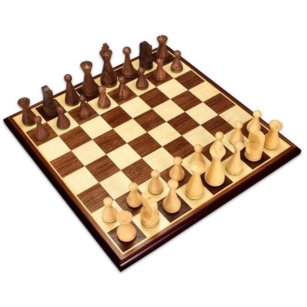 Classic Wooden Chess & Checkers Set - Portable Travel Board Game for Kids & Adults - Indoor & Outdoor Entertainment - Perfect for Home, Bathroom Decor, and Organizing