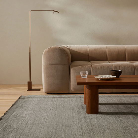 Premium NZ Wool Weave Silvio Floor Rug in Fog - 200cm x 300cm Soft Area Rug for Living Room, Bedroom & Cozy Home Decor