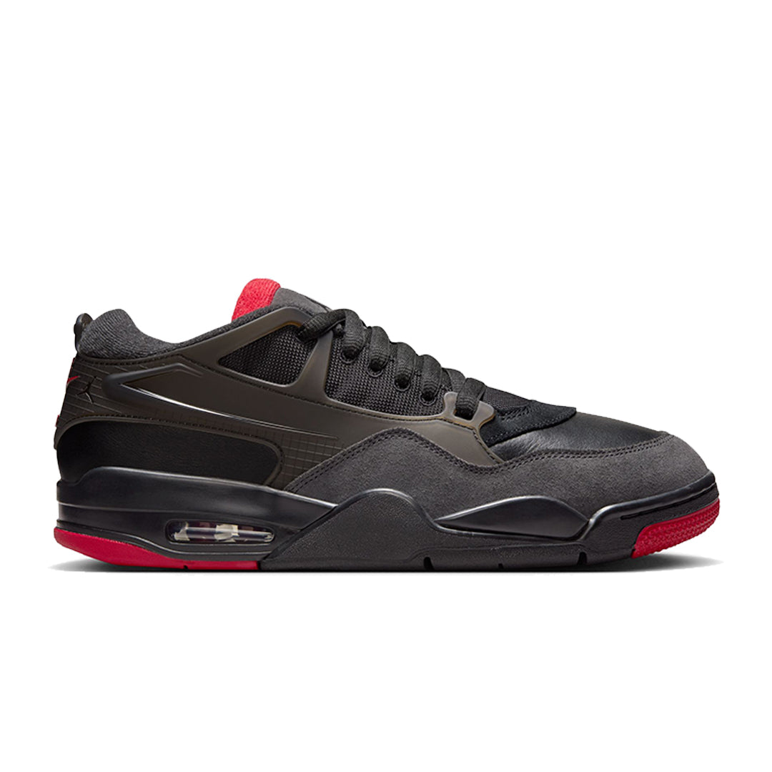Original Air Jordan 4 Retro 'Bred' 2020 Black Red - Men's Basketball Shoes for Streetwear & Sneaker Collection | Perfect for Casual Wear, Sports & Sneakerhead Fashion
