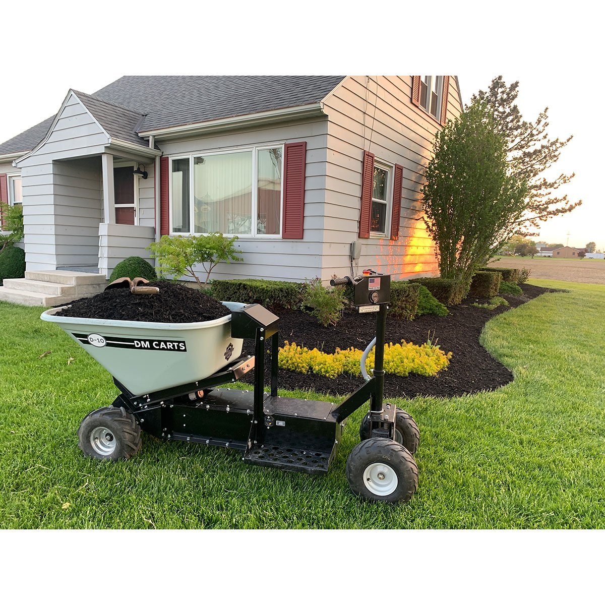 DM Carts D 10 Heavy Duty Dump Cart Utility Wagon - Perfect for Gardening, Landscaping, and Farm Work