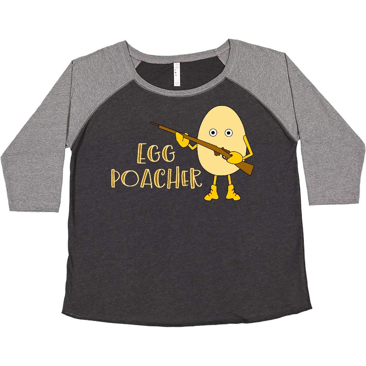 Funny Egg Poacher Hunting Graphic Women's Plus Size T-Shirt - Comfortable Casual Wear for Hunting Enthusiasts & Food Lovers