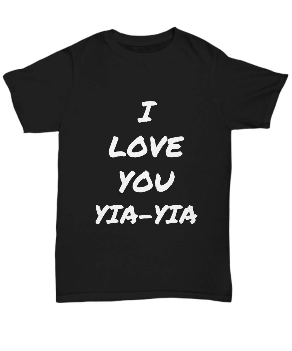 Funny I Love Grandma Greek T-Shirt | YIA-YIA Humor Gift | Unisex Cotton Tee for Men & Women | Perfect for Greek Festivals, Family Reunions & Grandparents Day