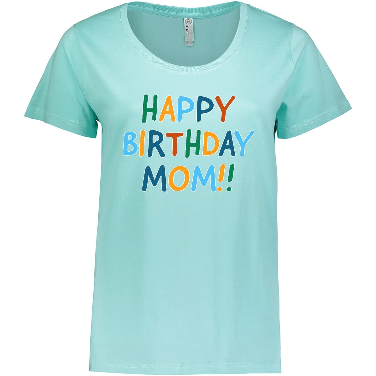 Inktastic Happy Birthday Mom Women's Plus Size T-Shirt - Comfortable & Stylish Birthday Gift for Mother - Perfect for Parties, Family Gatherings & Special Occasions