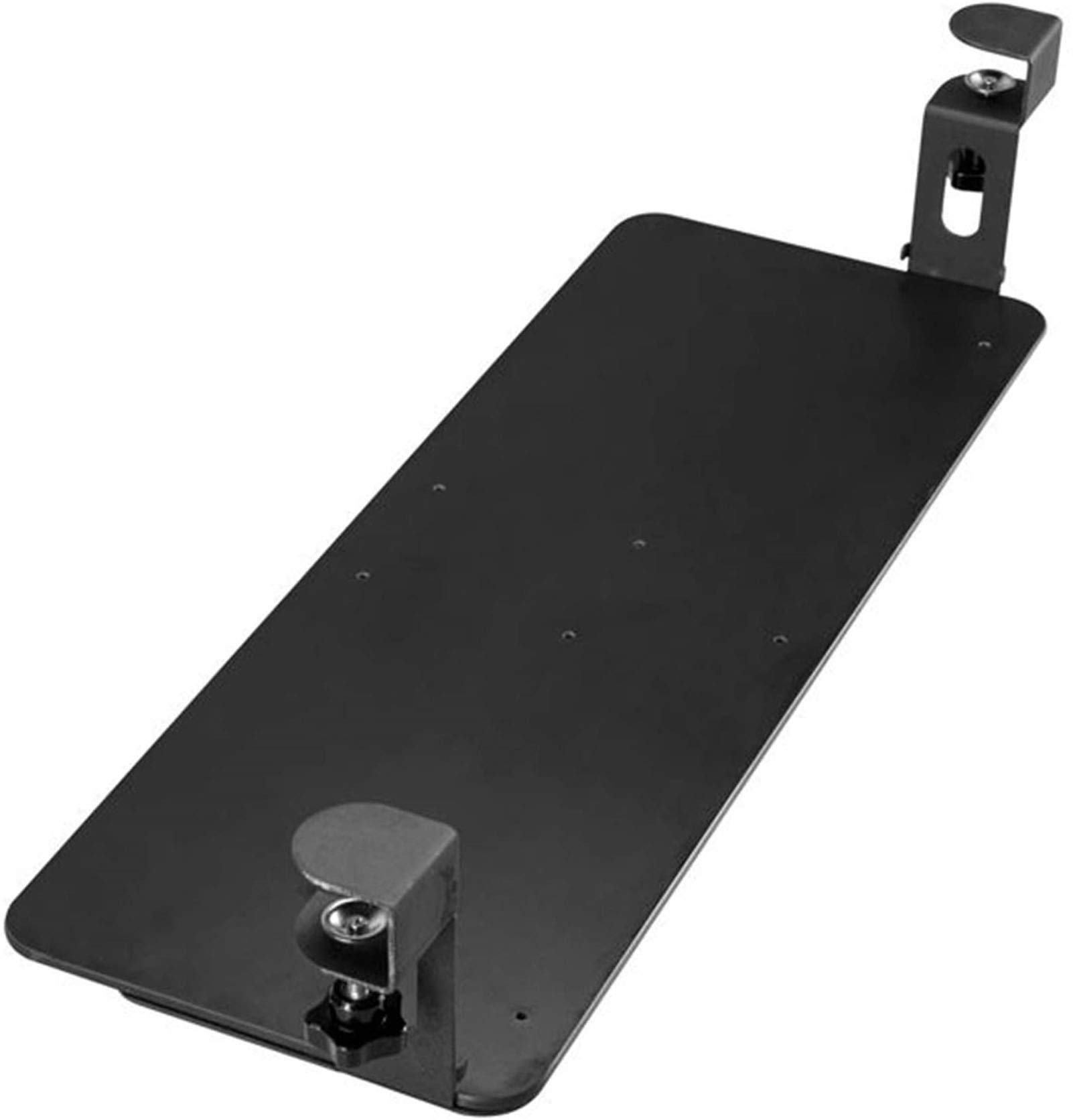 HYE-Table Under Desk Keyboard Tray - Silent Slide Rail & Heavy Duty C-Clamp Mount | Ergonomic Computer Accessory for Home Office, Gaming Setup & Bedroom Workspace