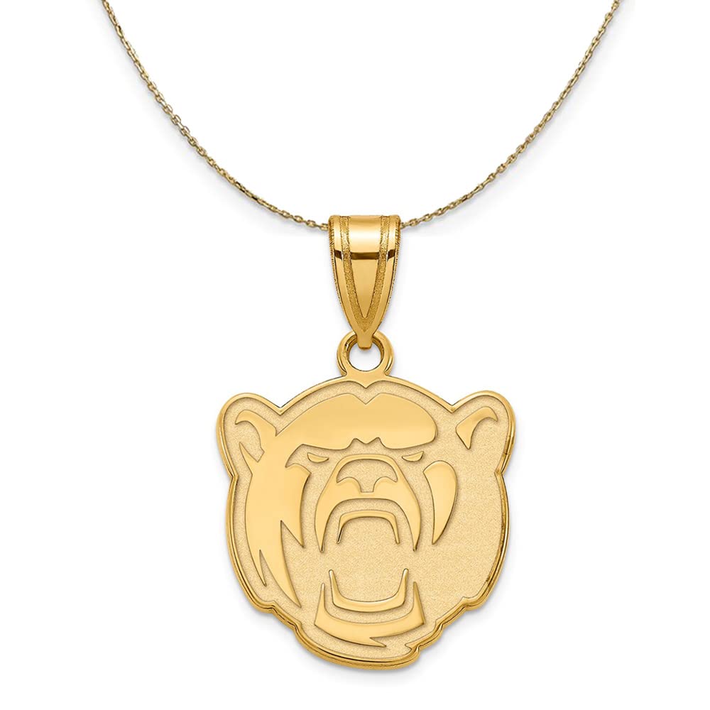 14k Yellow Gold Baylor U Necklace - Elegant for Daily Wear