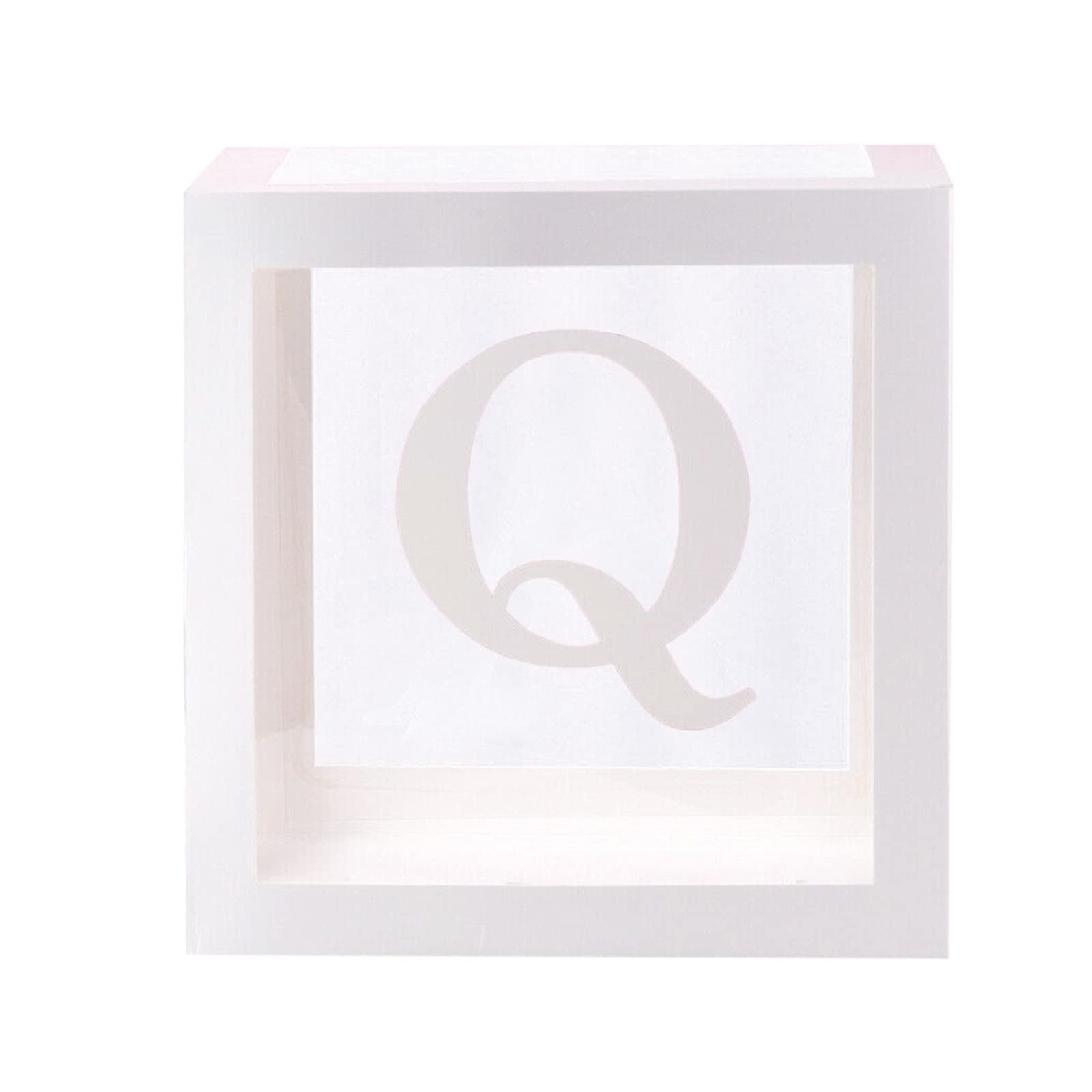 FGFERG Clear Letter Box - Transparent Gift Box for Kids Birthday Party Decorations | Perfect for Baby Showers, Holiday Gifts & Party Favors