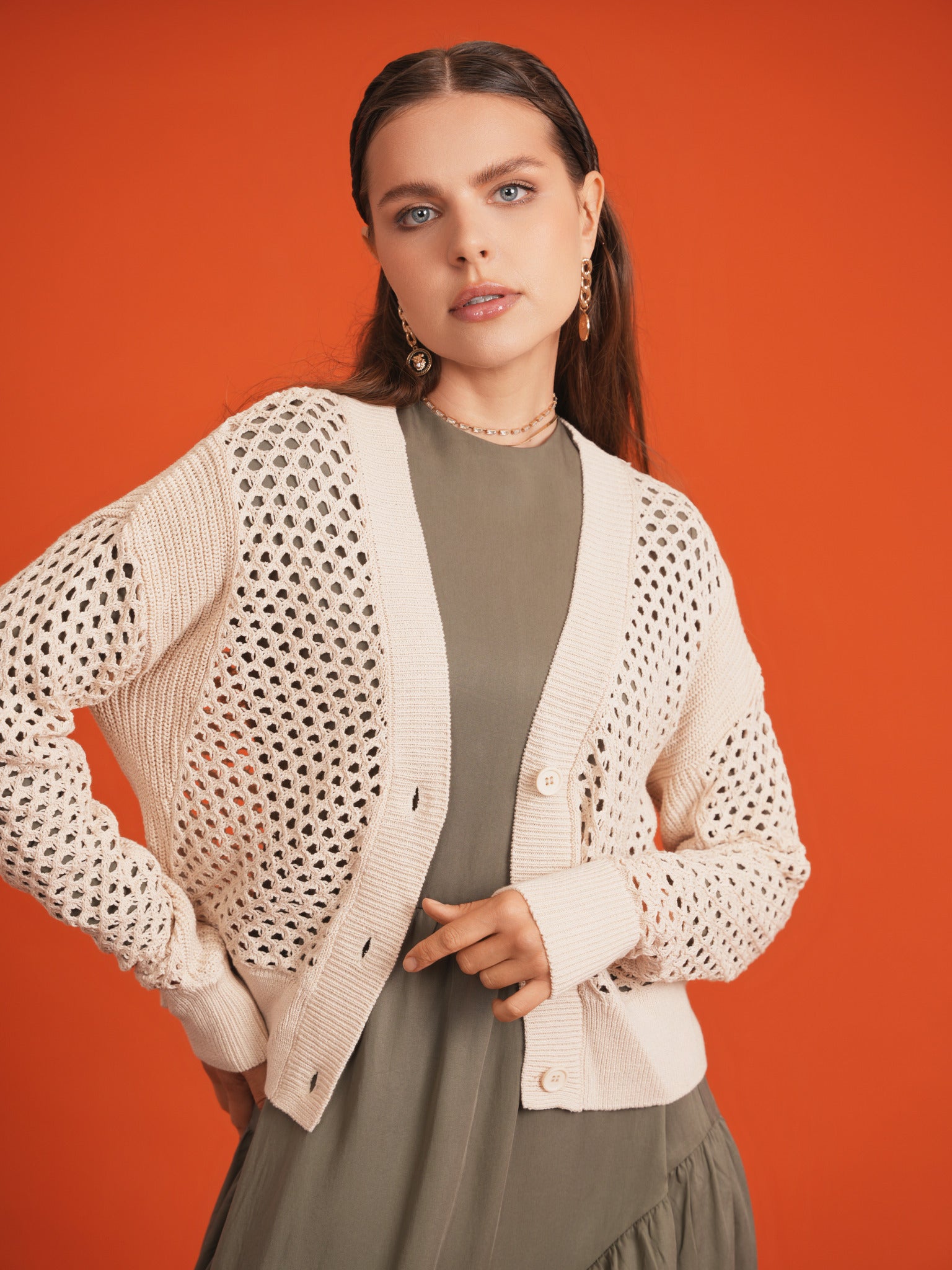 Crochet Knitted Crop Cardigan for Women - Soft Lightweight Summer Open Front Sweater - Perfect for Beach, Date Night & Casual Outfits
