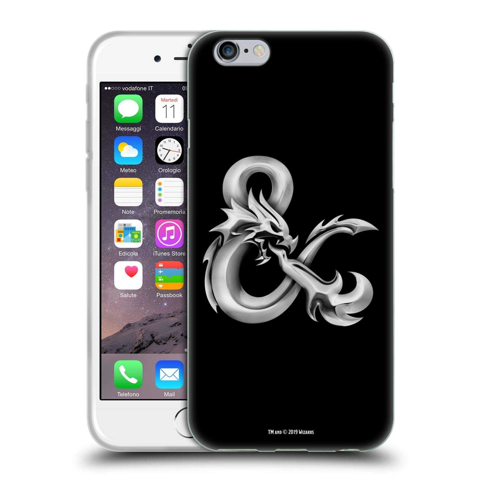 Officially Licensed Dungeons & Dragons Platinum Ampersand Soft Gel Case for Apple iPhone 6/6s - Durable Protective Phone Cover for Gaming Fans & Fantasy Lovers | Perfect for RPG Sessions, Comic Conventions & Everyday Use