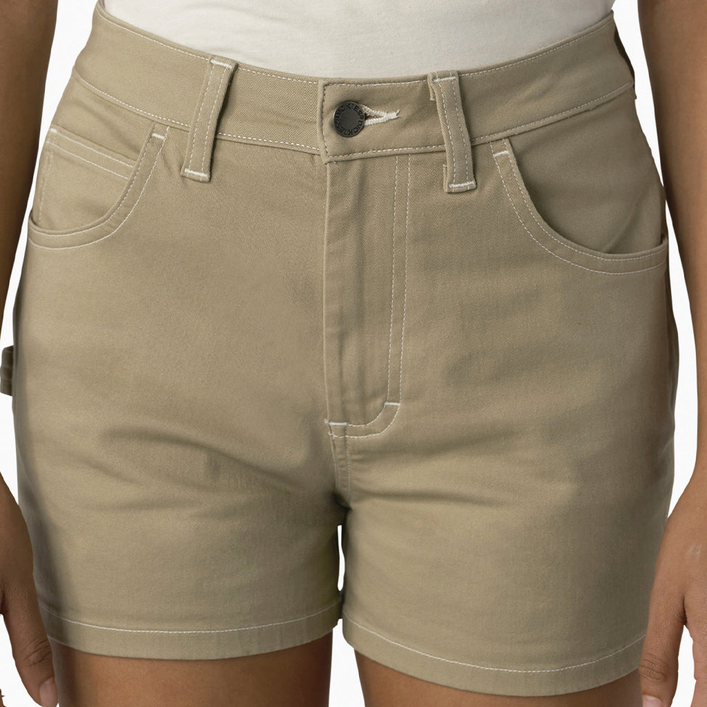 Dickies Women's 3 Inch High Rise Shorts - Comfortable Workwear & Casual Stretch Shorts for Women | Perfect for Office, Outdoor Activities & Everyday Wear