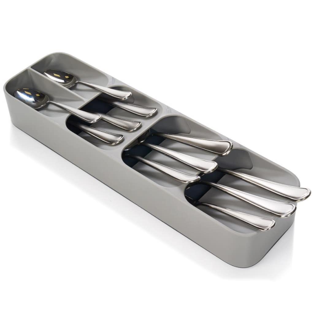 Silverware Drawer Organizer - Compact Cutlery Tray with 24 Slots for Knives, Forks & Spoons | Kitchen Utensil Storage Solution for Flatware Organization | Perfect for Home, Restaurant & Office Use