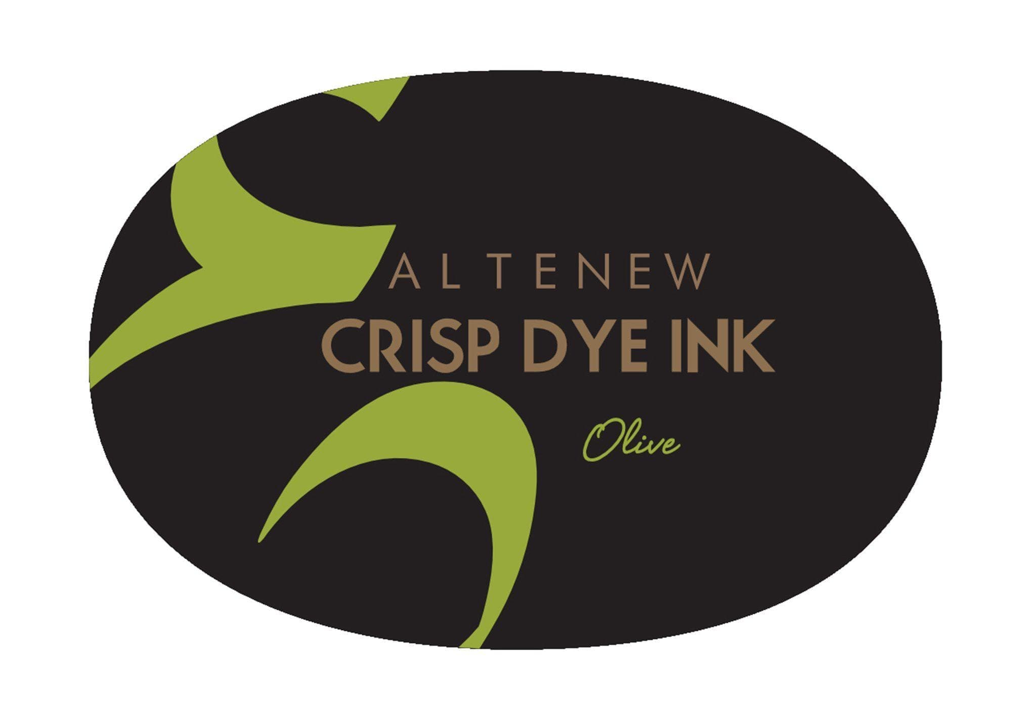 Premium Olive Green Crisp Dye Ink for Stamping, Scrapbooking & Card Making - Acid-Free, Fast-Drying, Vibrant Color for Paper Crafts and DIY Projects