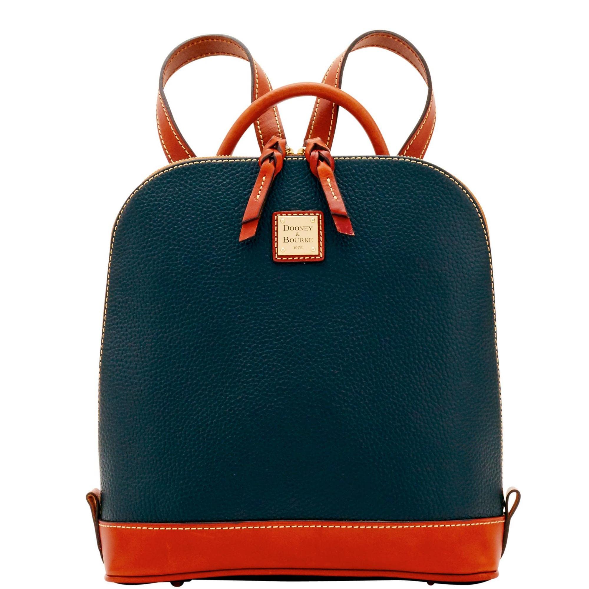 Dooney & Bourke Pebble Grain Leather Zip Pod Backpack for Women - Stylish Water-Resistant Travel Backpack for Work, School & Commuting