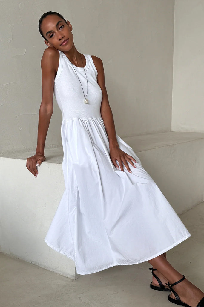 Charli Marnie Dress - Elegant White Summer Dress for Women | Perfect for Weddings, Parties & Casual Outings