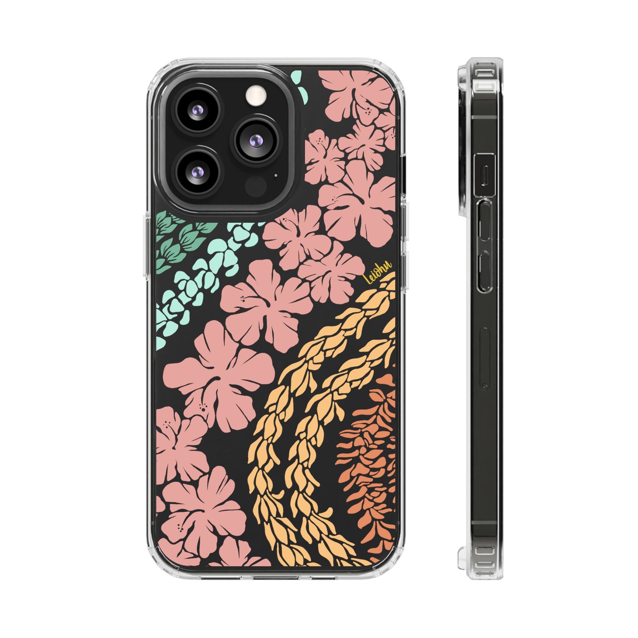 Groovy Lei Clear Phone Case - Slim Protective Cover for iPhone & Samsung - Perfect for Everyday Use, Travel & Outdoor Activities