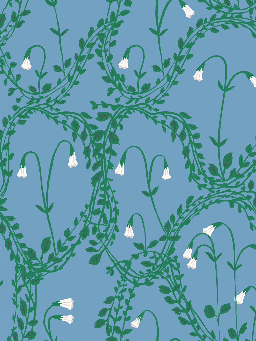 Linnea Bluebelle Wallpaper by Sarah Jessica Parker - Premium Peel & Stick Removable Wallpaper for Bedroom, Living Room & Nursery Decor