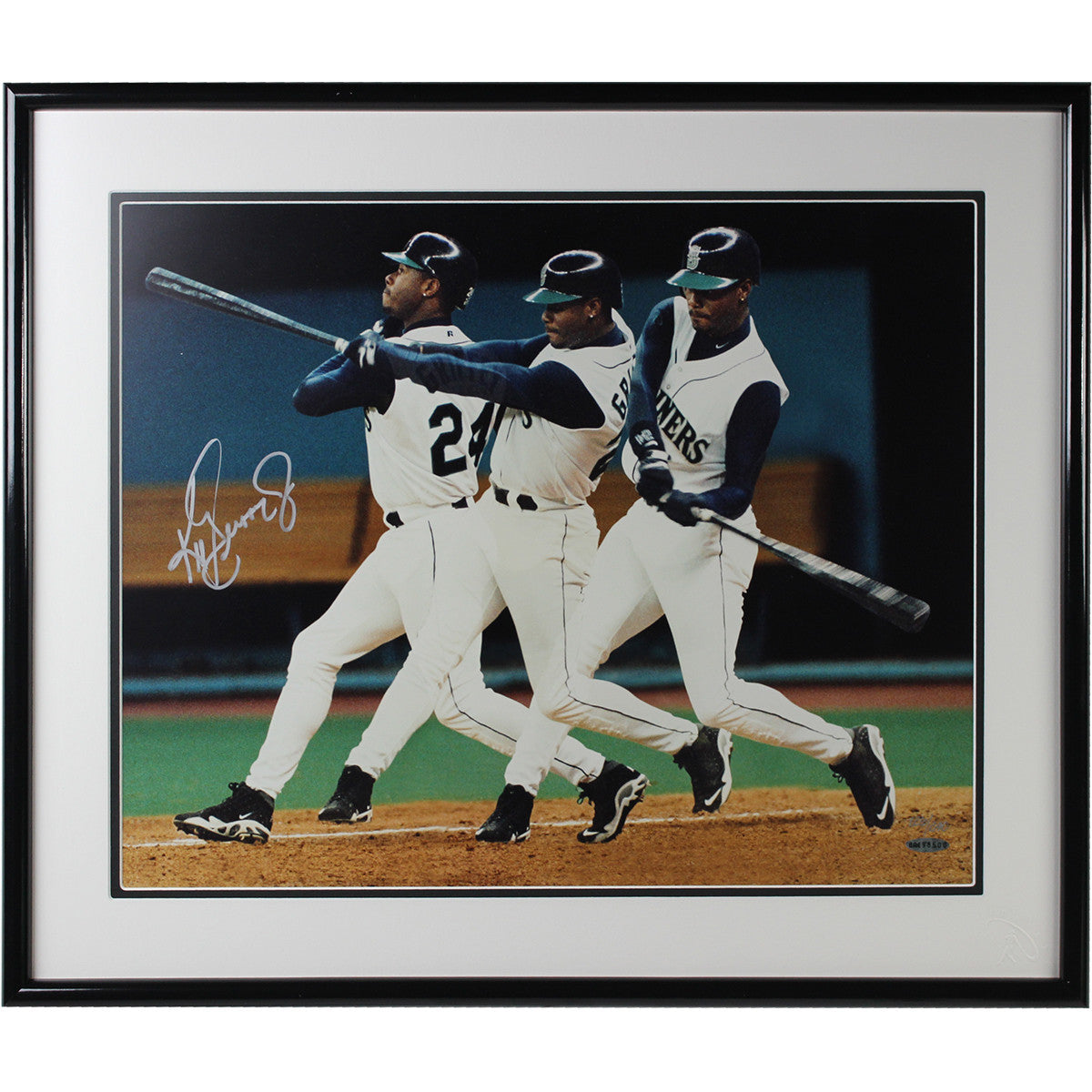 Ken Griffey Jr Signed Limited Edition 21x25 Swinging Framed Photo - UDA Certified Authentic Memorabilia - Perfect for Sports Collectors & Baseball Fans - Home Office Decor & Man Cave Display