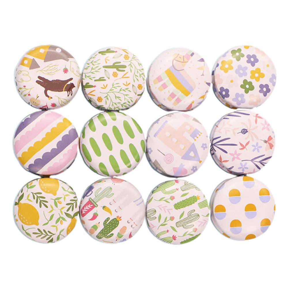 ARTIBETTER 12 Pcs Mini Aromatherapy Candles in Colorful Tin Cans - DIY Scented Candle Making Kit with Cute Cartoon Designs - Perfect for Home Spa, Relaxation & Gift Giving
