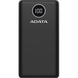 ADATA P20000QCD 20000mAh Portable Power Bank with Quick Charge 3.0 - High Capacity Fast Charging External Battery for Smartphones, Tablets & More - Perfect for Travel, Camping & Emergency Backup (Black)