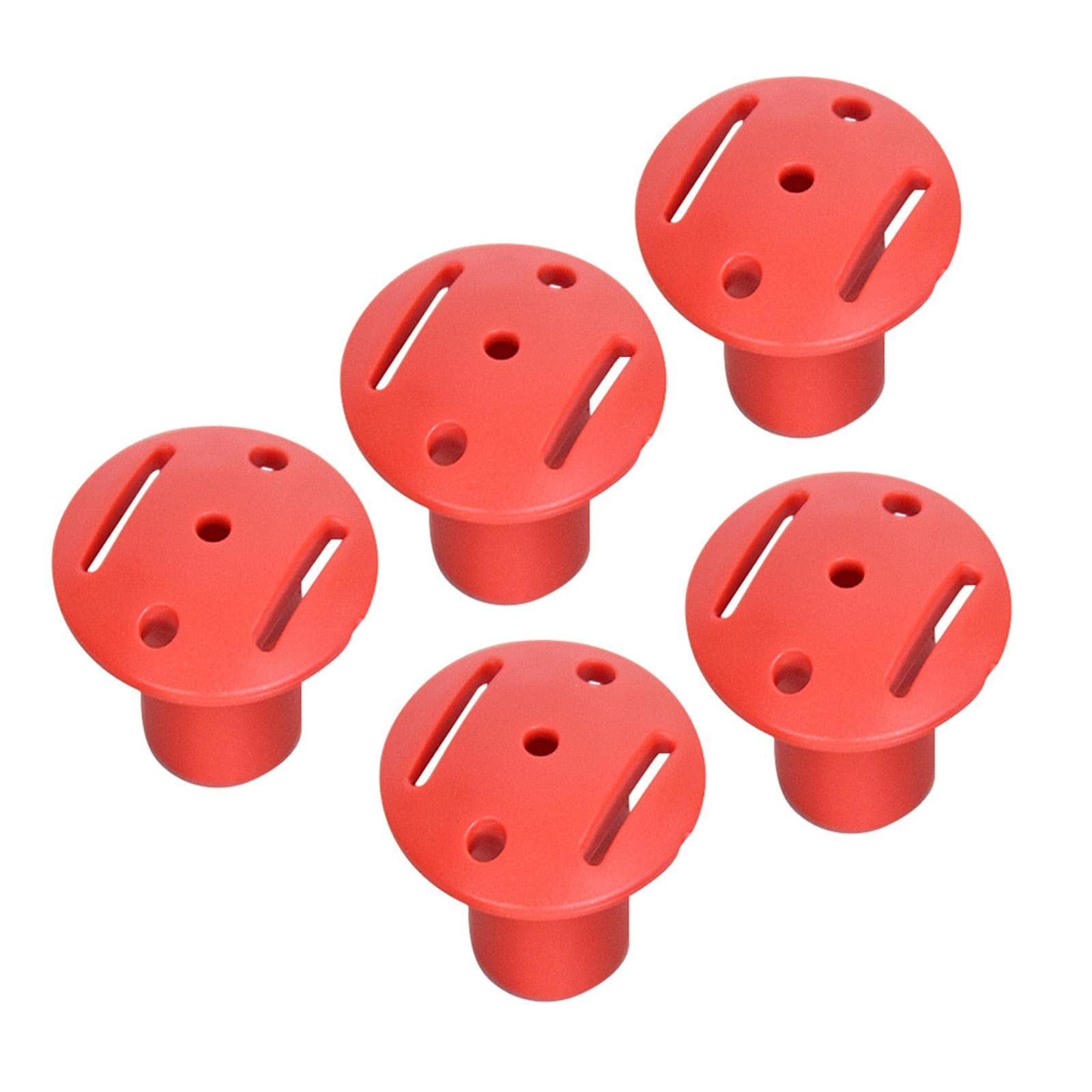 Menolana 5 Pack Trekking Pole Tips - Durable Walking Stick Rubber Tips Replacement for Hiking, Walking & Outdoor Adventures - Perfect for Mountain Trails, Snowy Conditions & Urban Exploration