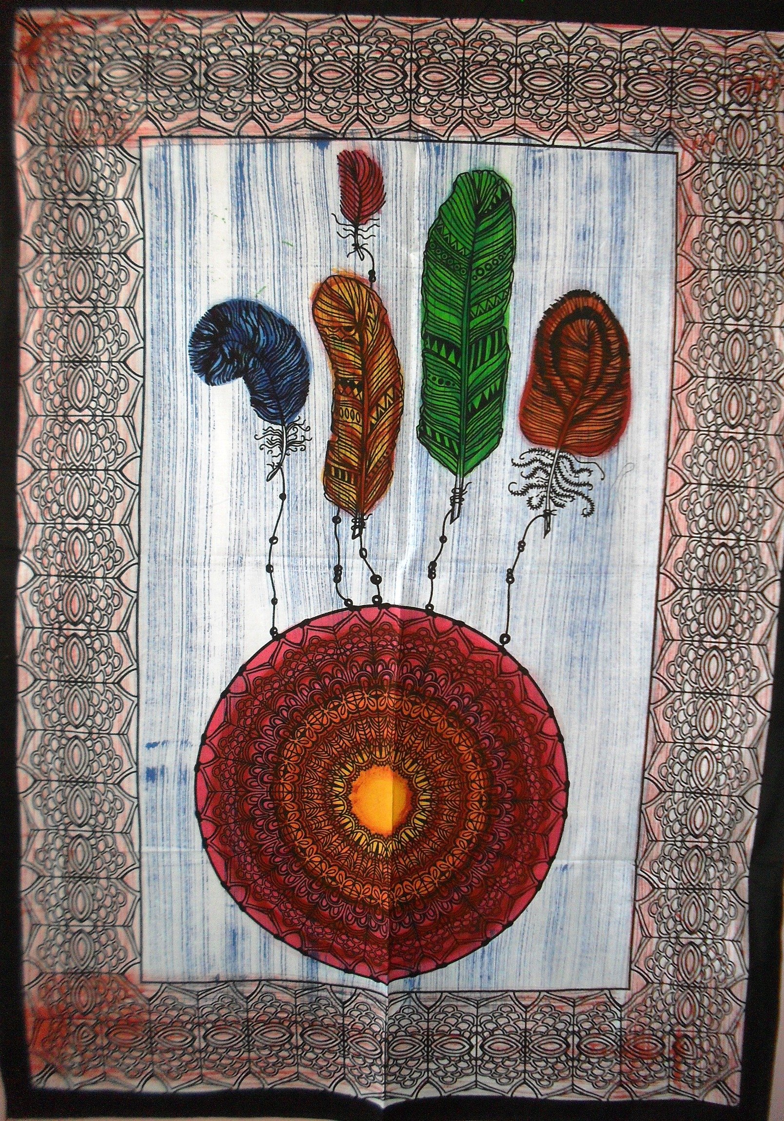 Hand Painted Dreamcatcher Wall Art - 30