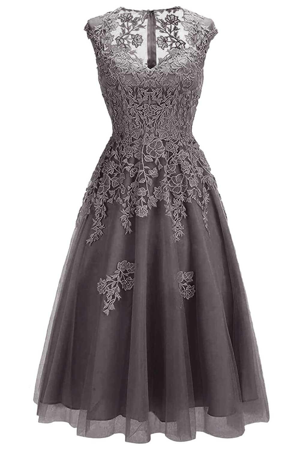 Elegant Short Prom Dress with Lace & Tulle A-Line Skirt - Cap Sleeve Homecoming Cocktail Dress for Teens | Perfect for School Dances, Parties & Special Occasions