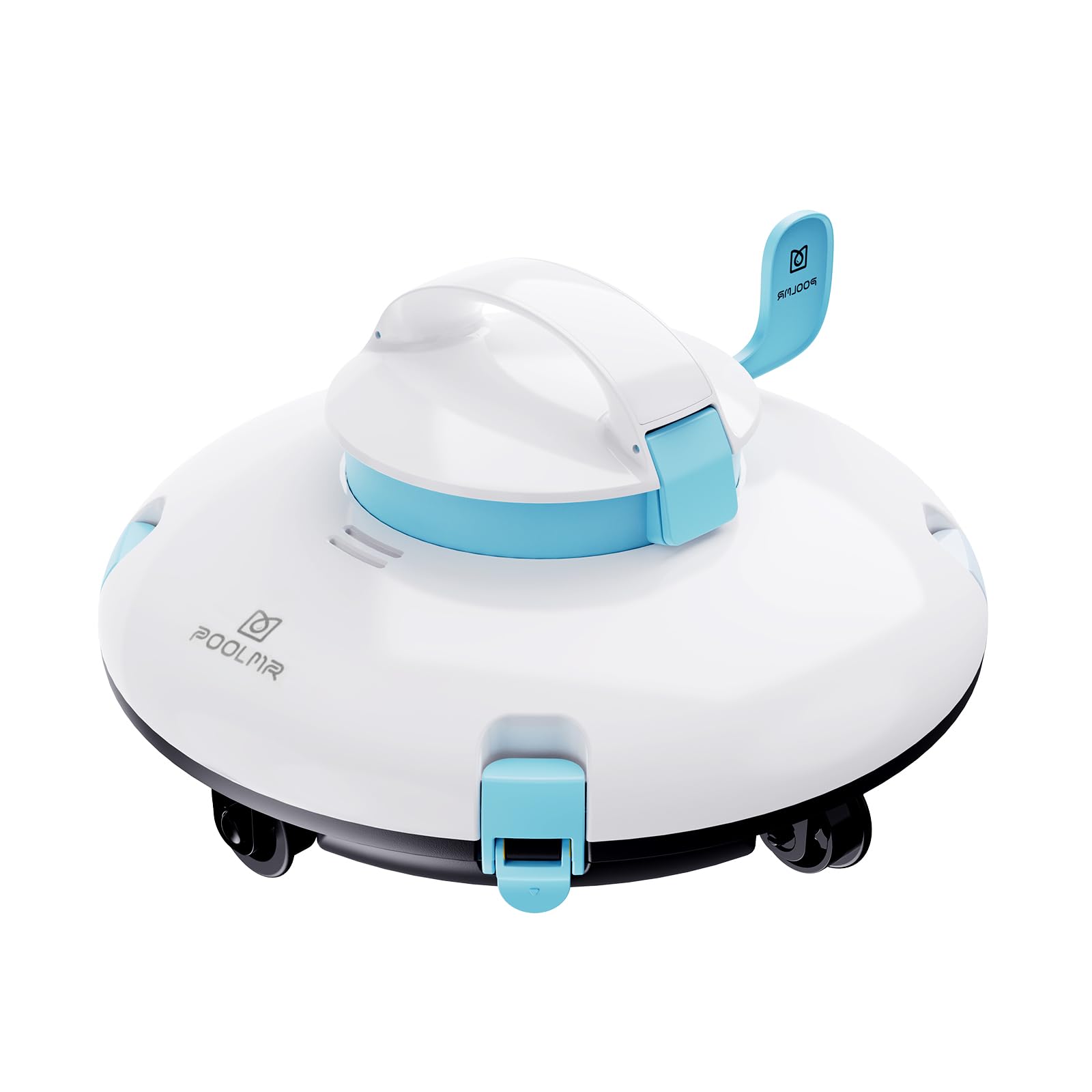 Cordless Robotic Pool Cleaner for Above Ground Pools - 52 Ft/Min Dual-Motor Vacuum, IPX8 Waterproof, Self-Parking - Ideal for Flat Swimming Pools (Blue) | Perfect for Weekly Maintenance & Seasonal Pool Cleaning