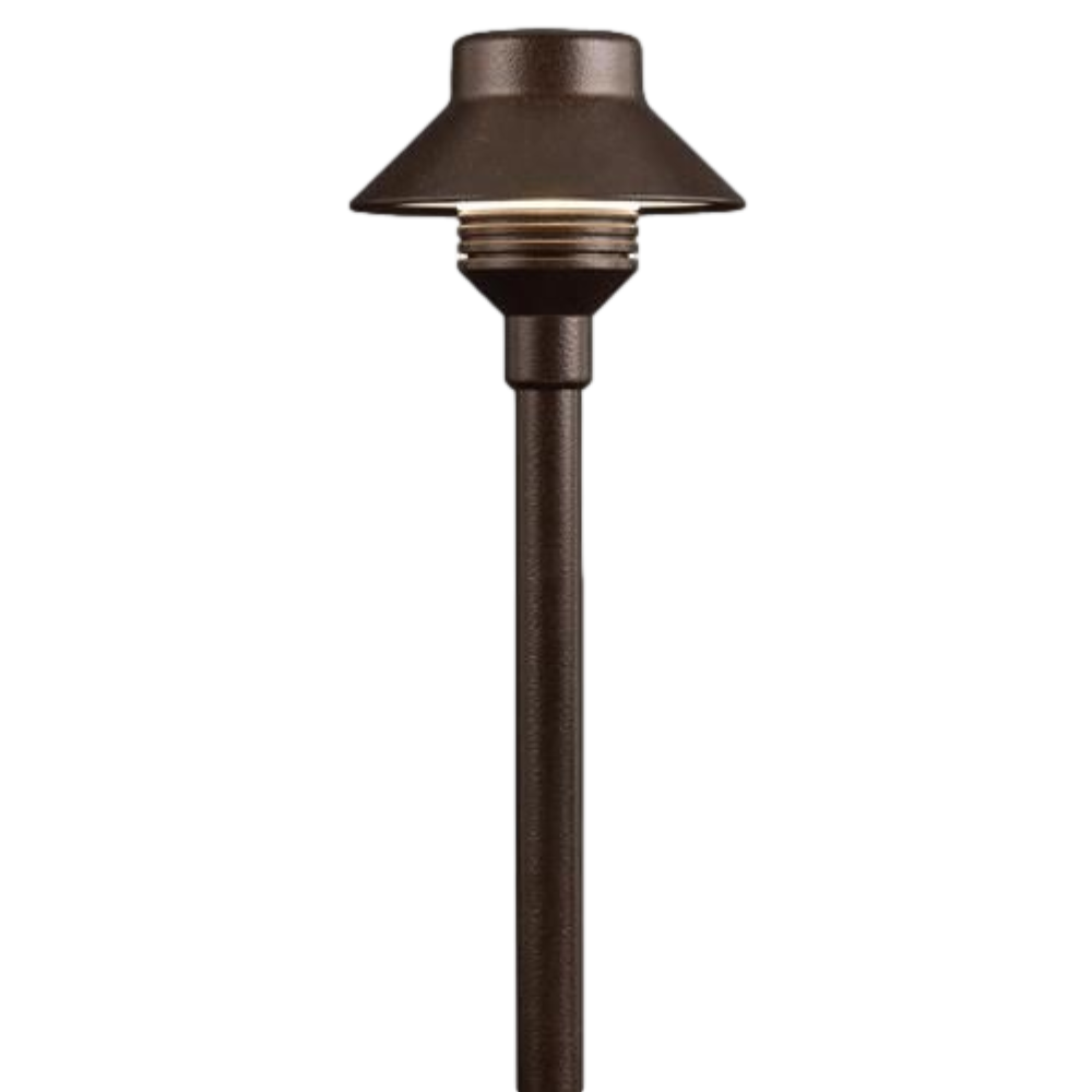 FX TM Path Light 12 Inch Riser Aluminum 1.6W 2700K LED Outdoor Landscape Lighting for Garden, Walkway, and Driveway Illumination