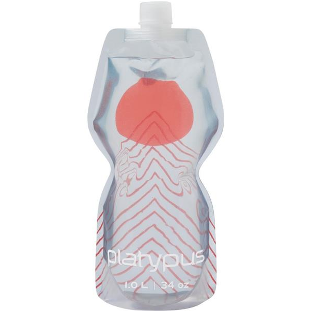 Platypus SoftBottle 1L Collapsible Water Bottle - Lightweight, Leakproof, BPA-Free for Hiking, Camping & Outdoor Adventures