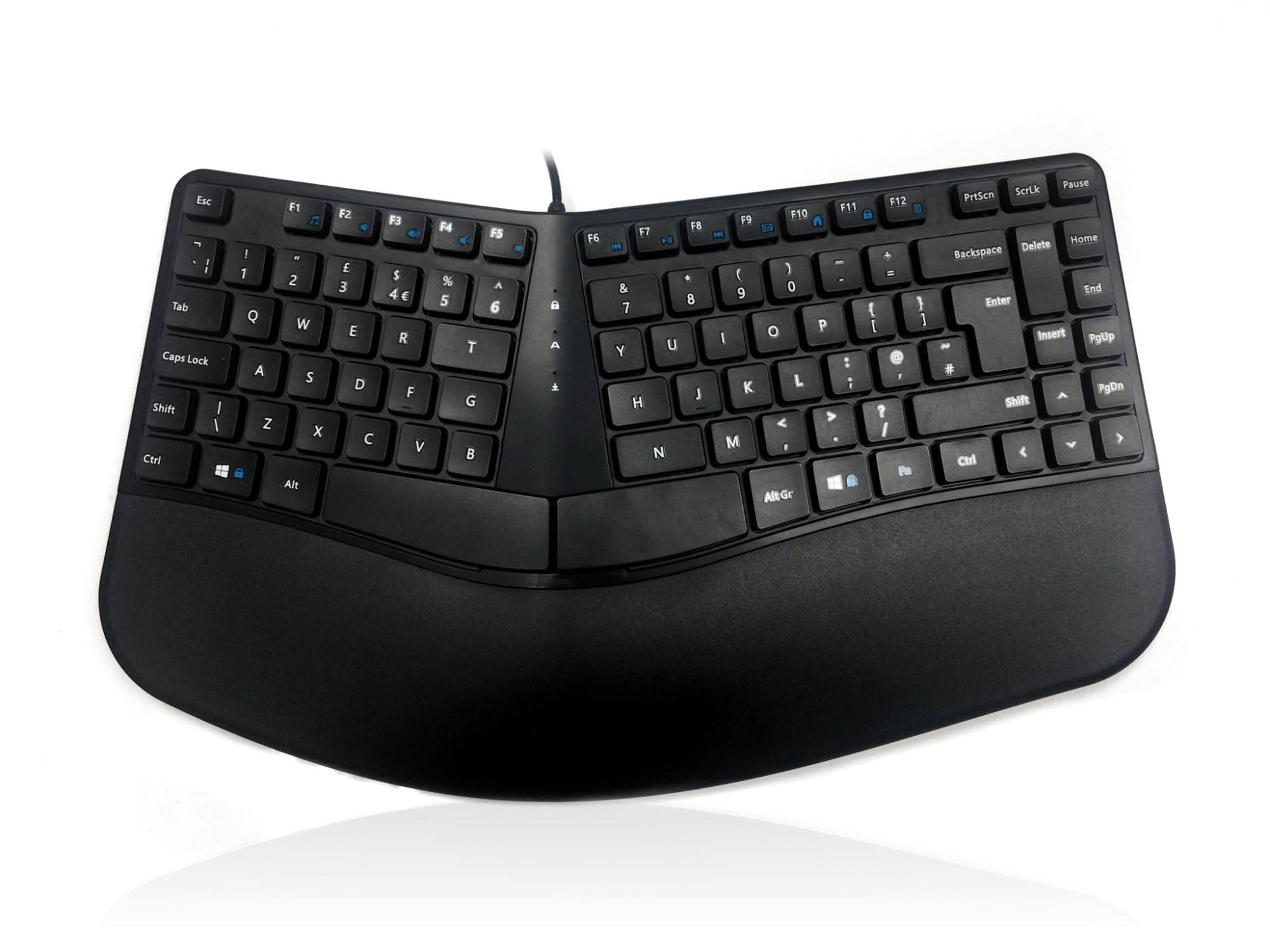 Accuratus KYB CONTOUR UBK Universal USB Keyboard - QWERTY UK English Layout, Black | Perfect for Office, Gaming & Home Computing