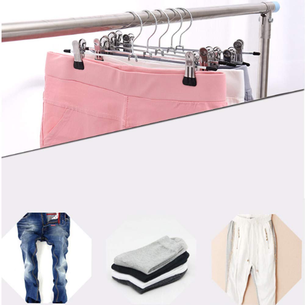 Zerlibeaful 10-Pack Metal Clothes Hangers for Shirts, Dresses, Skirts & Blouses - Heavy Duty Closet Coat Hangers for Wardrobe Organization - Perfect for Home, Office & Retail Clothing Storage