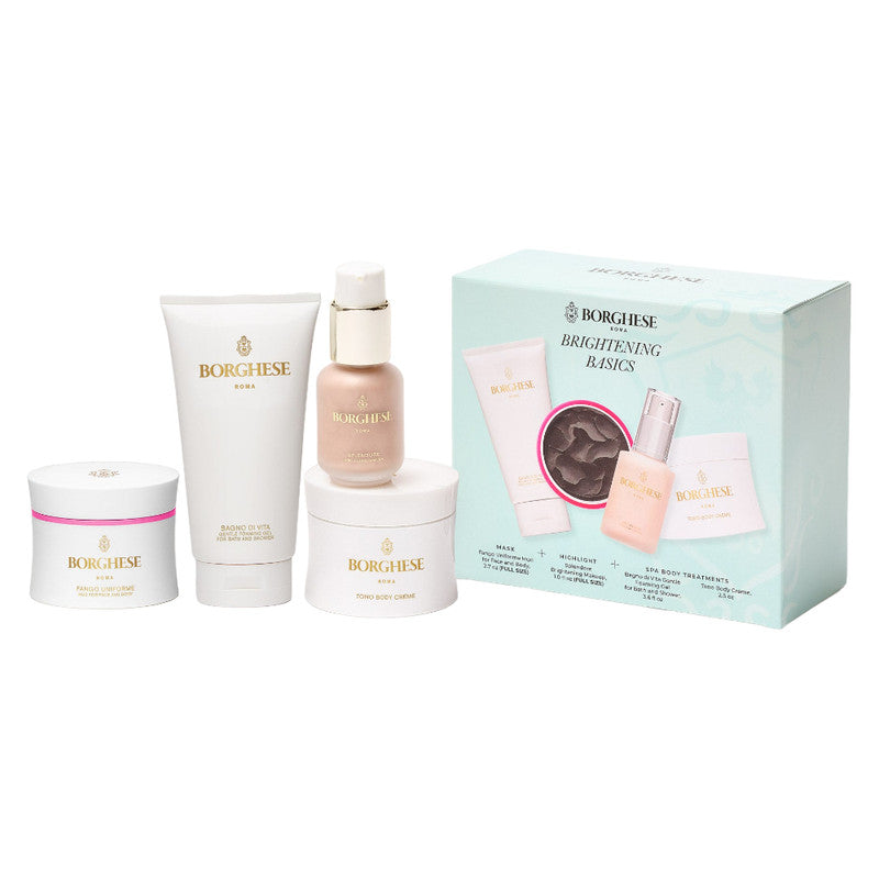 Borghese Brightening Basics Holiday Set - Skincare Gift for Christmas & New Year | Perfect for Gifting & Holiday Glow