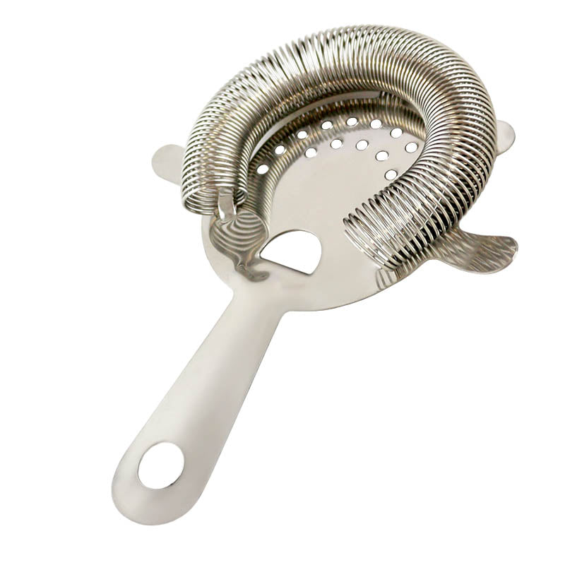 Premium 4-Prong Strainer with Tight Coil - Heavy Duty Kitchen Colander for Pasta, Vegetables & Fruits - Ideal for Draining, Washing & Food Prep