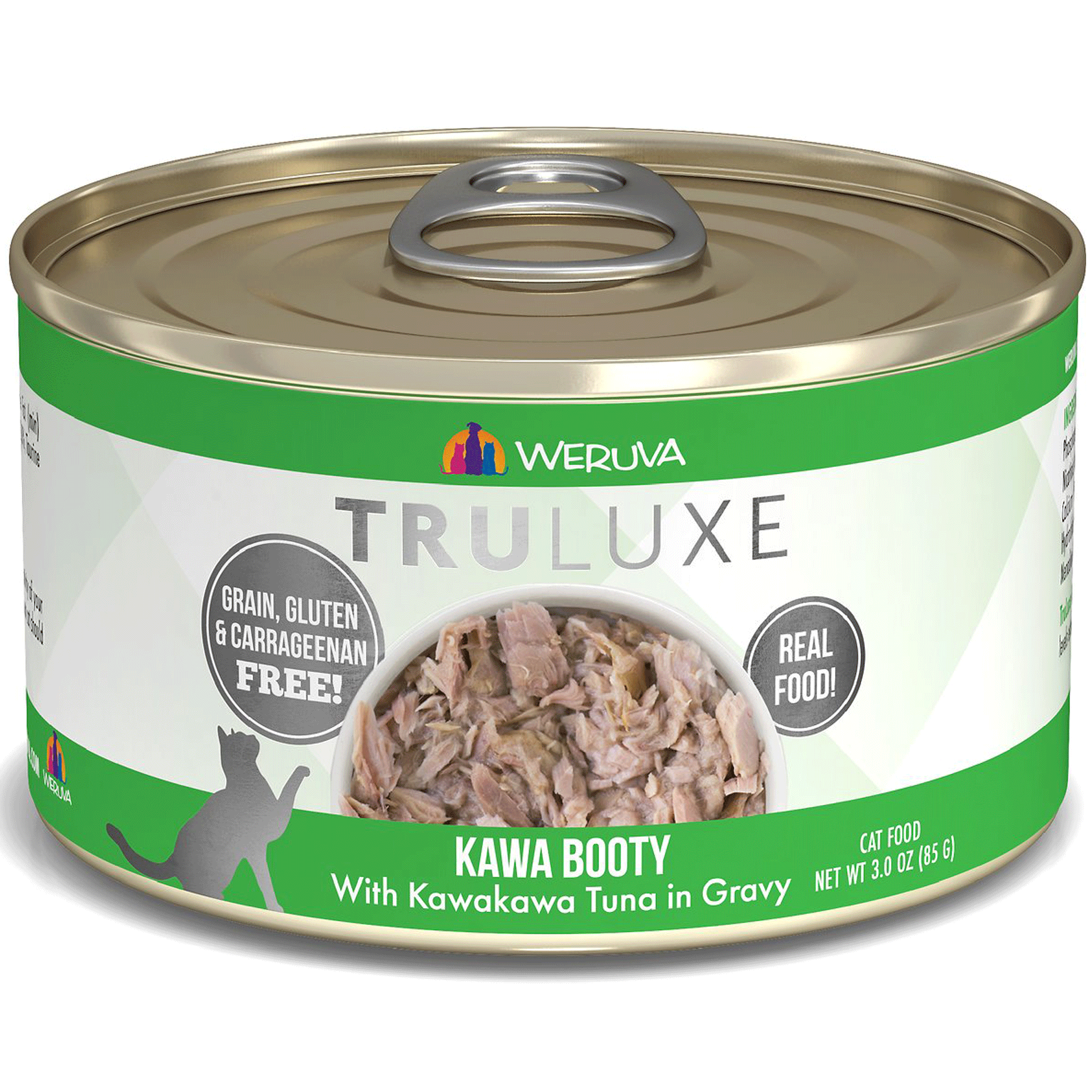 Weruva Truluxe Kawa Grain-Free Cat Food - Premium Natural Wet Cat Food with Real Fish, High Protein for Adult Cats - Perfect for Picky Eaters & Sensitive Stomachs