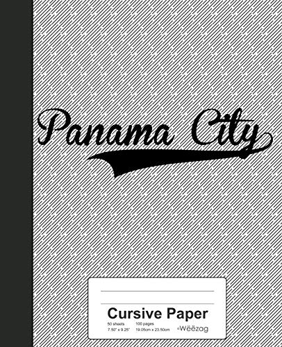 Weezag Cursive Paper Notebook - Premium Lined Journal for Handwriting Practice, Calligraphy & Note Taking | Perfect for Students, Artists & Office Use | PANAMA CITY Design