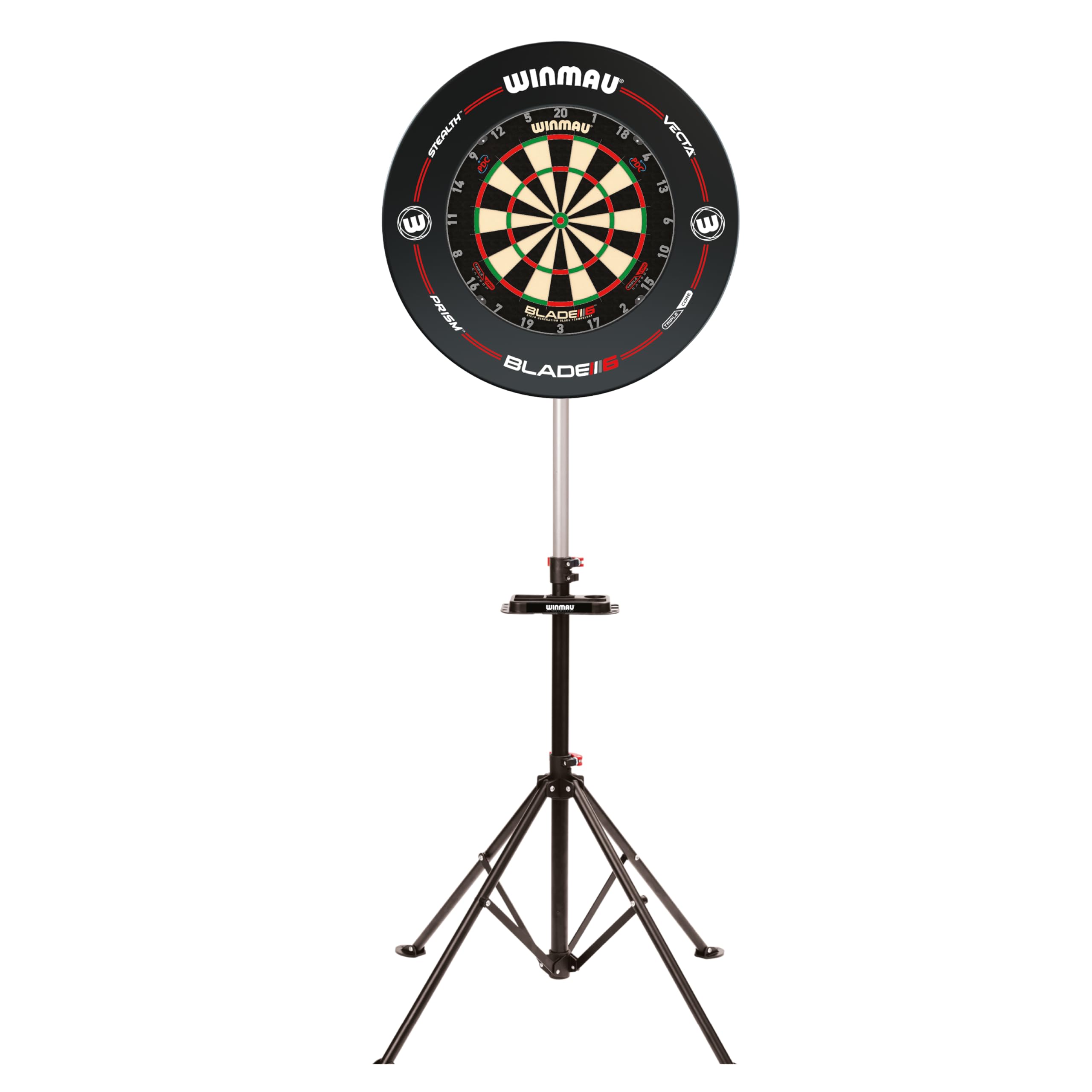 WINMAU Xtreme Dartboard Stand 2 - Portable Free Standing Dartboard Stand for Home, Bar & Game Room | Professional Darts Setup for Indoor & Outdoor Use