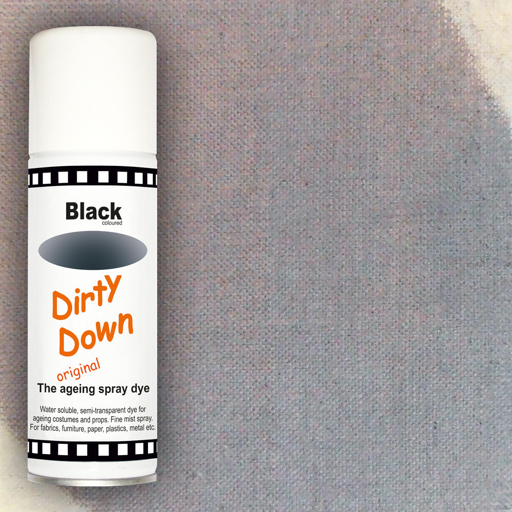 Dirty Down Effects Ageing Spray - Black | Instant Rust & Weathering Solution for Miniatures, Models & Props | Perfect for Warhammer, Cosplay & DIY Projects