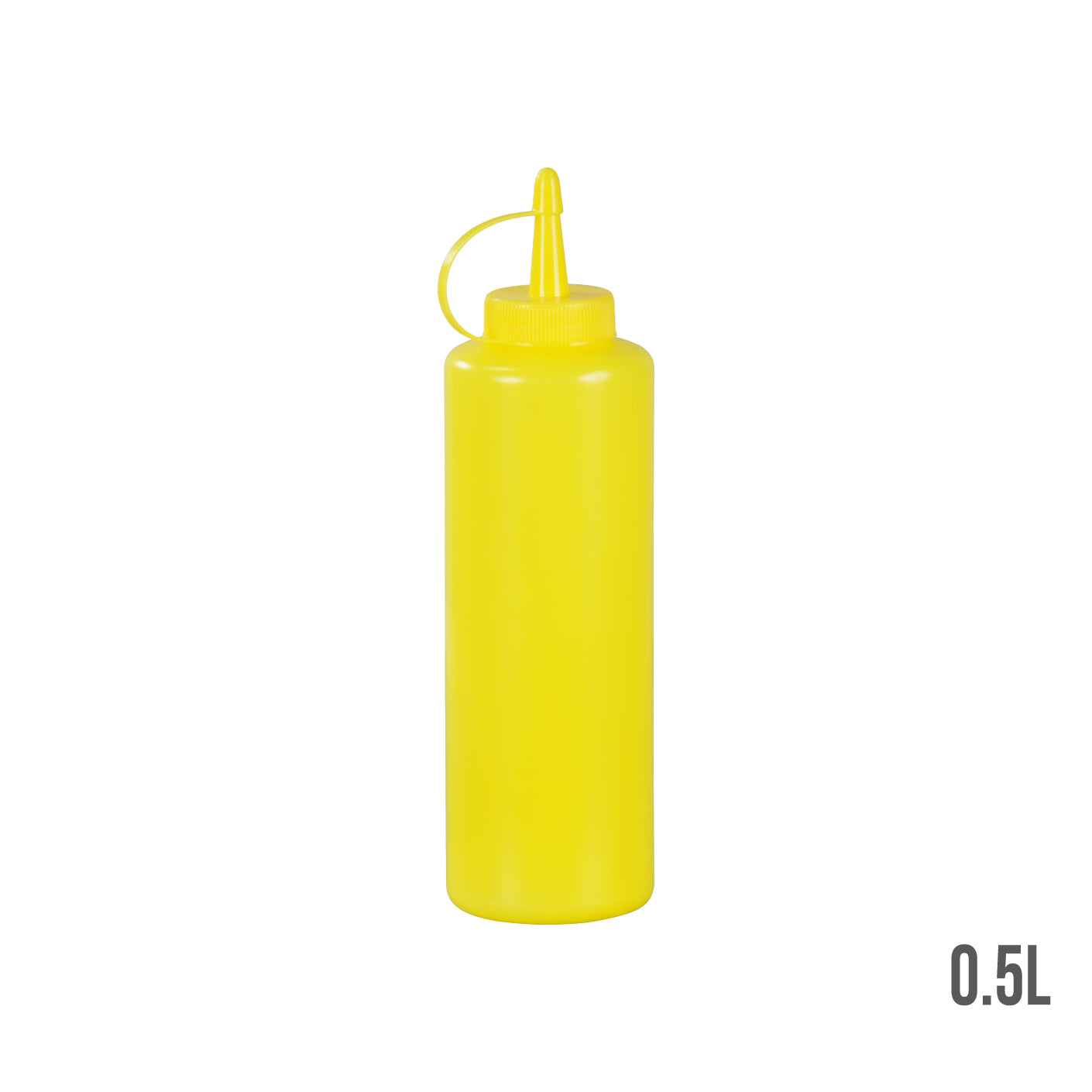 18oz Yellow Saucer Bottle (HFH8135Y) - Perfect for Sports, Gym, and Outdoor Activities - Durable & Leak-Proof Water Bottle