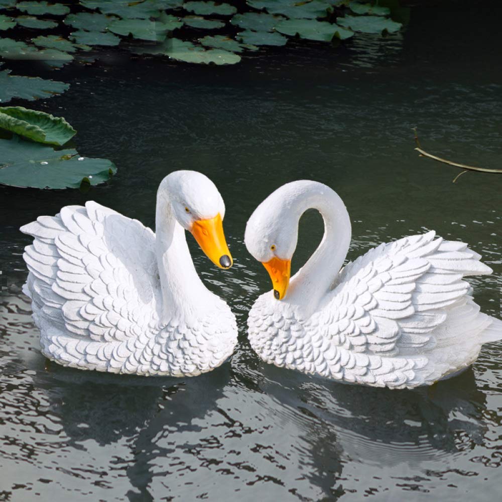 Floating Resin Swan Decor for Pool, Lawn, Home & Garden - Elegant Water Feature & Outdoor Ornament for Backyard, Patio & Pond Decorations