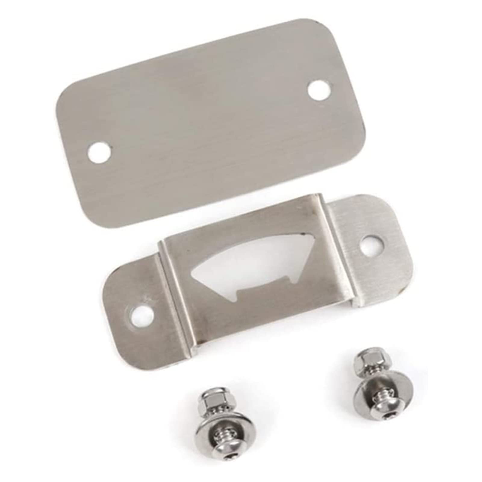 GDICONIC YHUIZHI Silver Rear License Plate Mounted Bottle Opener - Tailgate Accessory Compatible with Jeep Wrangler JK 2007-2017 - Perfect for Camping, Tailgating & Outdoor Adventures