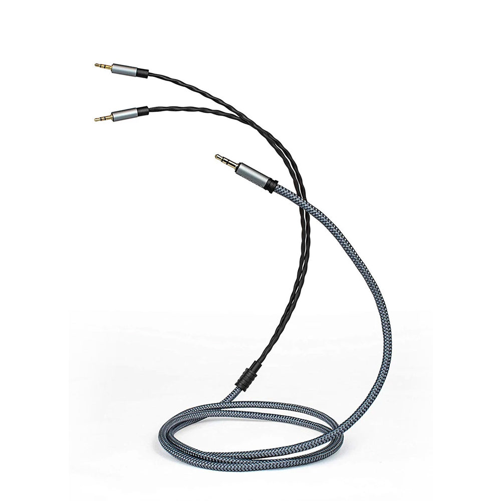 Asona Dual 2.5mm to 3.5mm Stereo Audio Headphone Cable - High Quality Aux Cord for Headphones, Speakers, Home Theater & Car Audio Systems