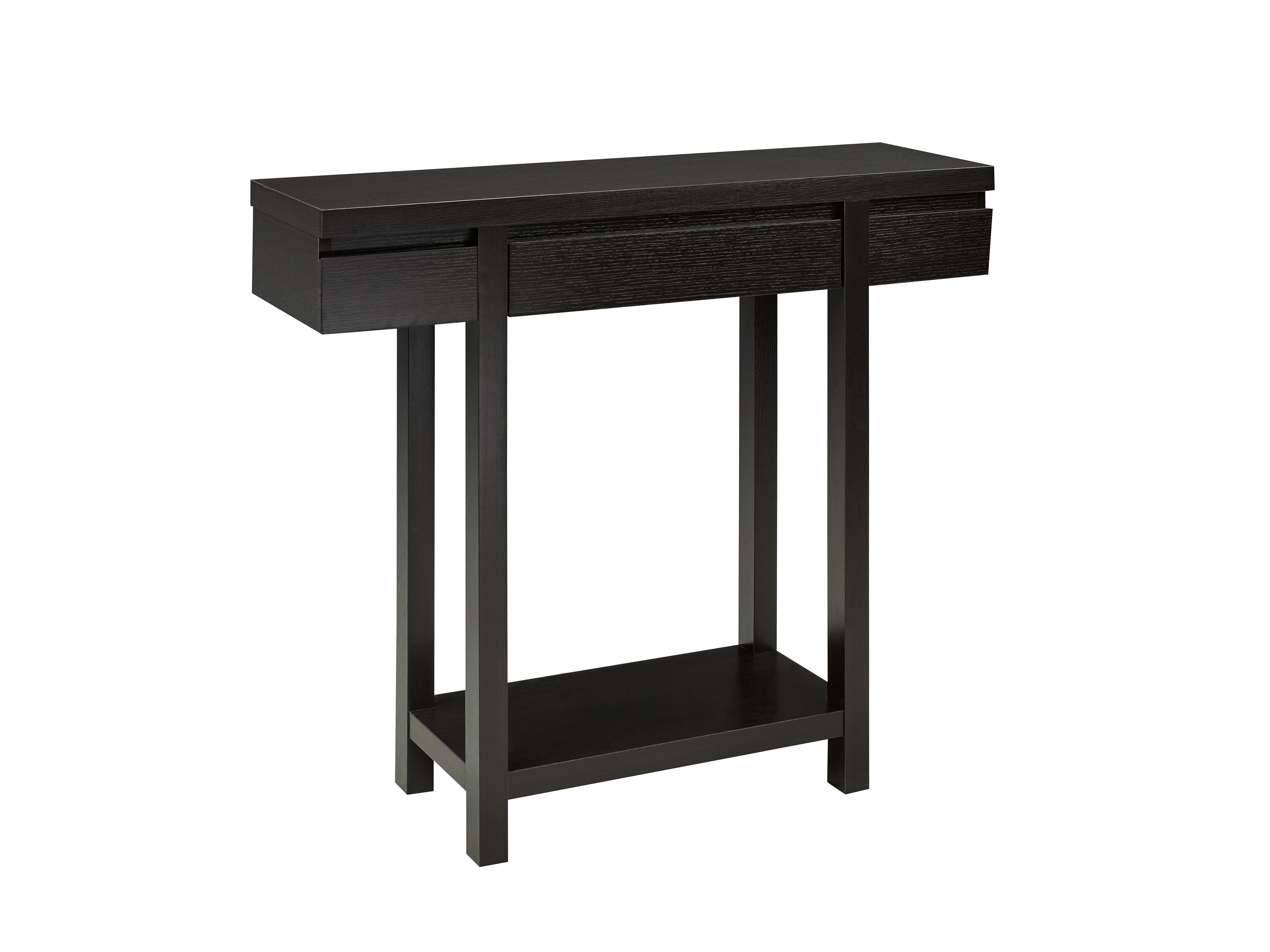 Dark Cherry Wood Console Table - Elegant Entryway Sofa Table for Hallway & Living Room Decor