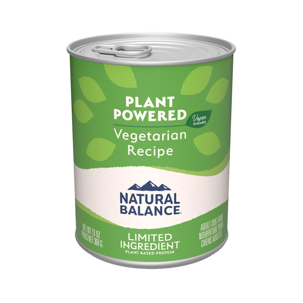 Natural Balance Limited Ingredient Vegetarian Pate Wet Canned Dog Food - Grain-Free, Hypoallergenic Recipe for Sensitive Stomachs - Perfect for Dogs with Food Allergies or Digestive Issues