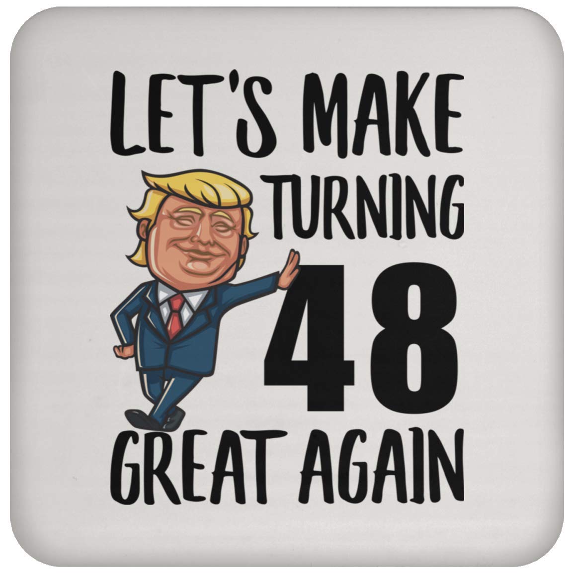 48th Birthday Gifts for Men & Women - Funny 1971 Born 48 Year Old Gift Idea - Christmas 2022 Present - Unique Coaster Set - Perfect for Office, Home Bar & Party Decor