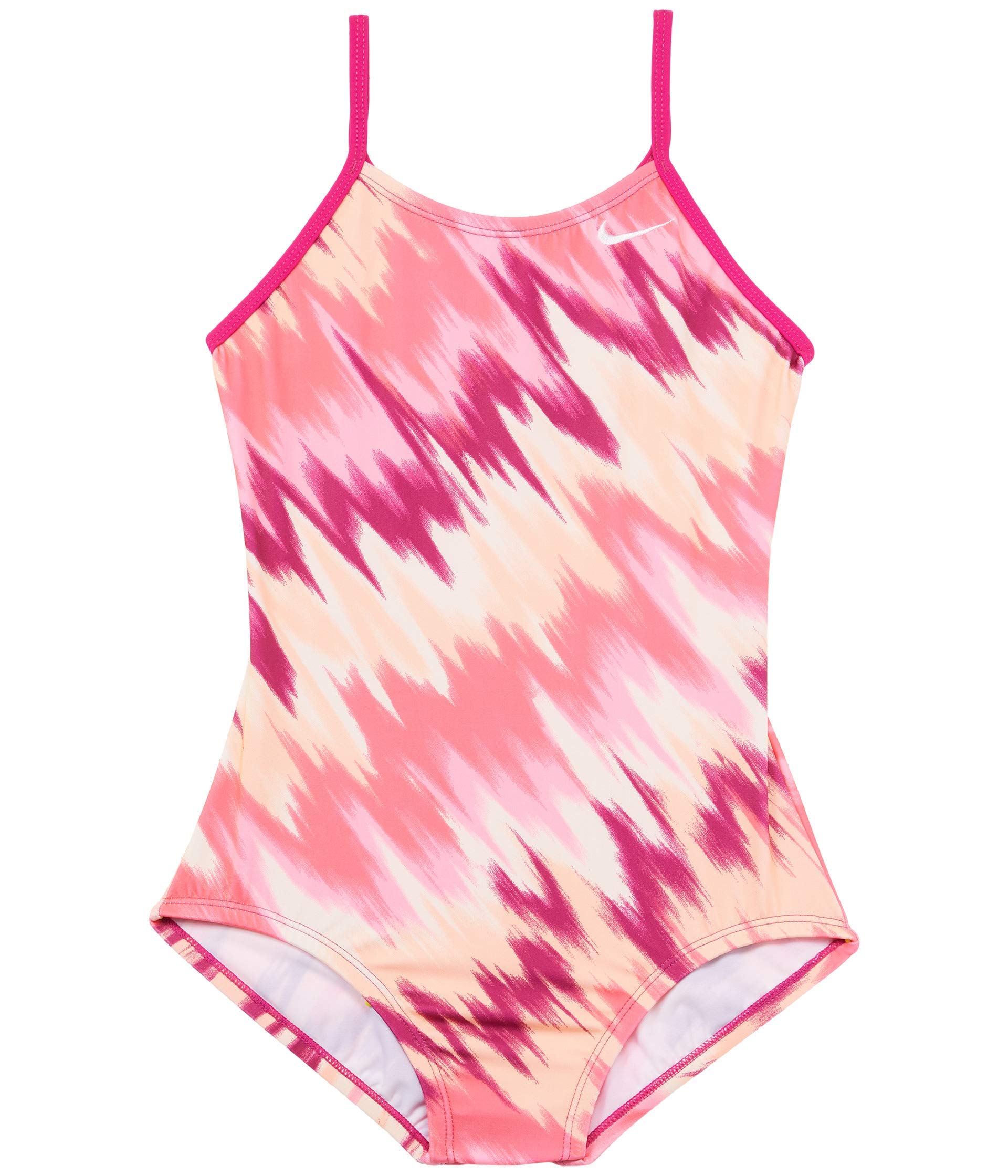 Nike Girls' Cross-Back One-Piece Swimsuit - Quick-Dry & UV Protection for Little & Big Kids - Perfect for Beach, Pool & Summer Water Activities