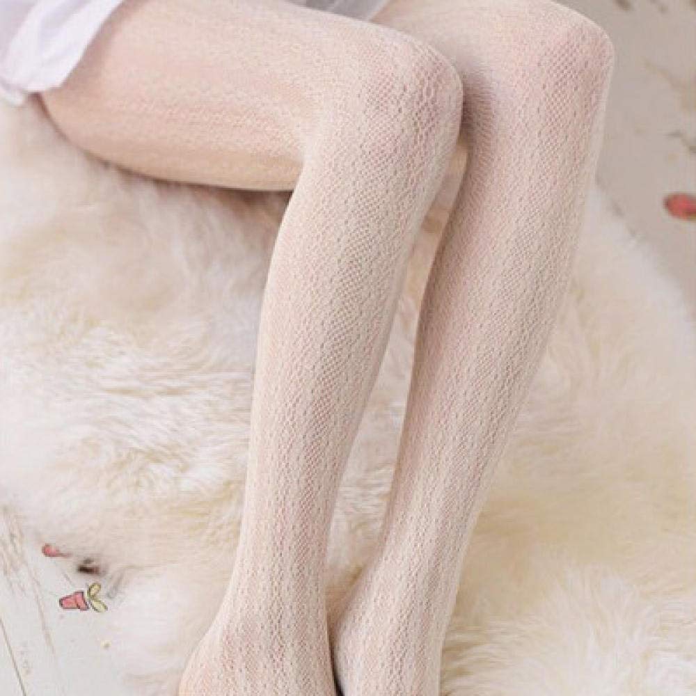 XFYS Lace Hollow Pattern Silk Stockings - Black & White for Party & Evening Wear