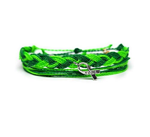 Depression Awareness Bracelet - Silver Hope Ribbon Gift Set for Her/Him | Fundraising & Support