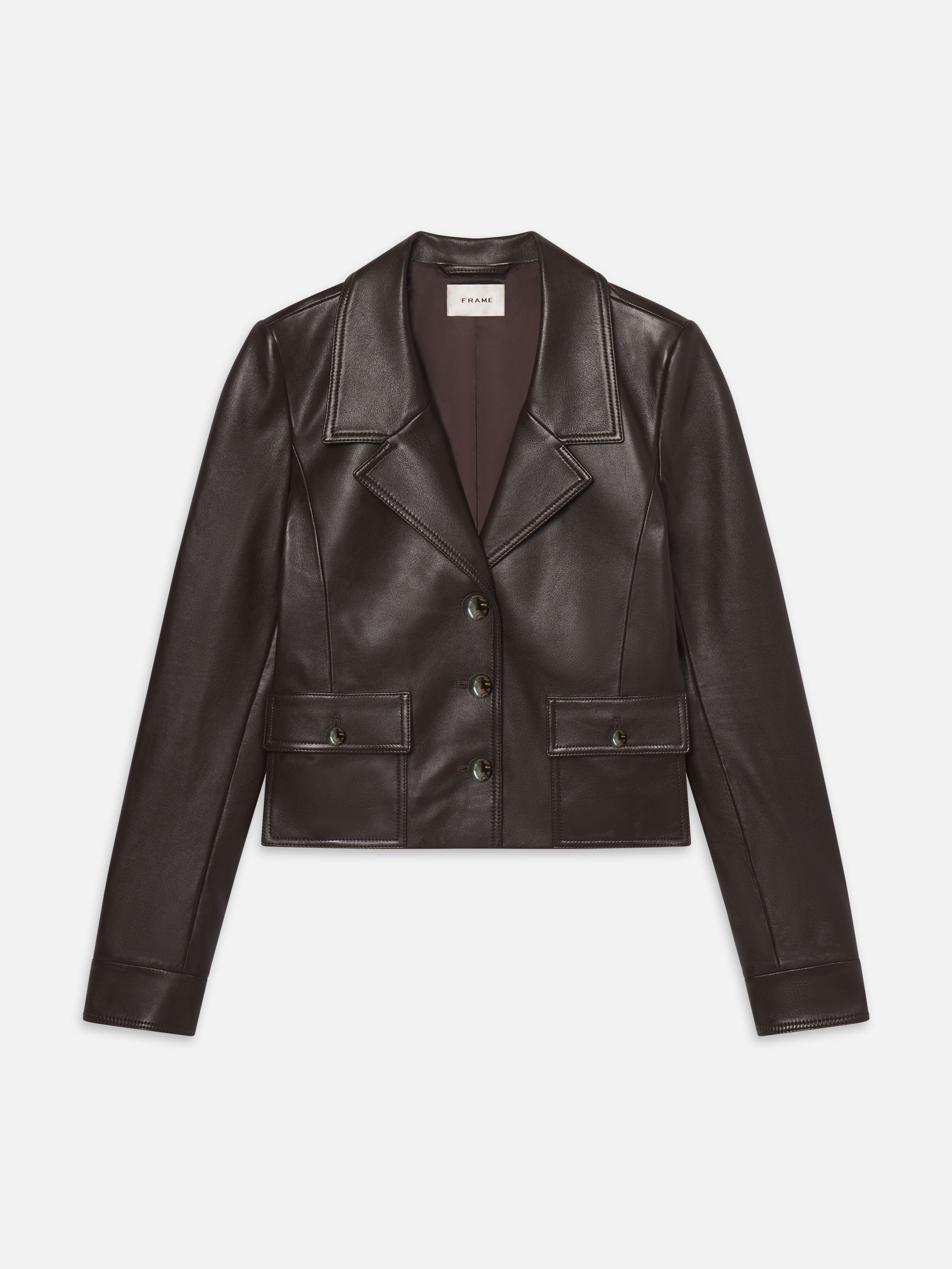 Premium Genuine Leather Cuffed Jacket for Men & Women - Dark Brown | Stylish Outerwear for Casual Wear, Date Nights & Outdoor Adventures
